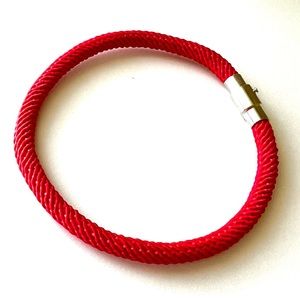 Red Rope Braided Bracelet.